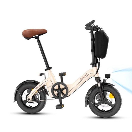 Bicicleta Eletrica Plegável Bodywel T16 Pro damasco