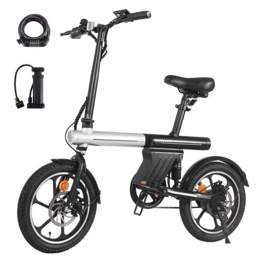 Bicicletta elettrica pieghevole AVDL A11 250W Batteria 36V 12,8Ah Ruote 16"
