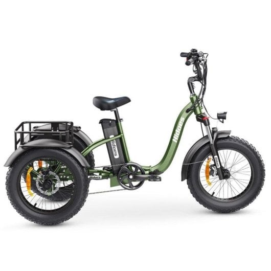 Triciclo eléctrico Hidoes HD-ET1 Motor 750 W Batería 48 V 20 Ah Plegable Verde