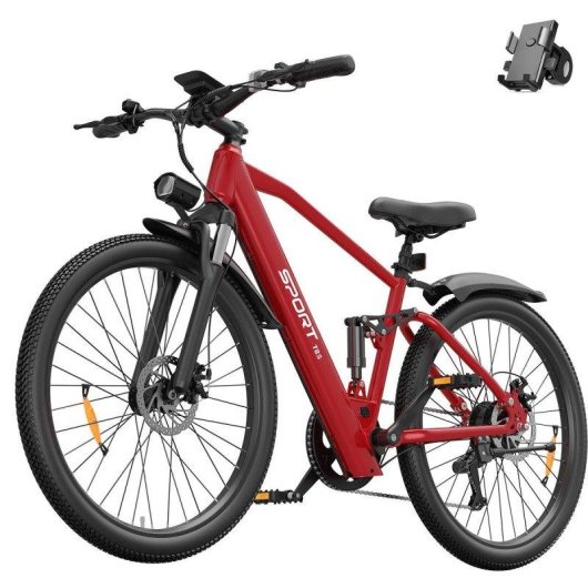 Bicicletta elettrica Toofly T8S 26" 48 V Shimano 7 velocità