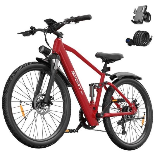 Bicicletta elettrica Toofly T8S 26" 48 V Shimano 7 velocità