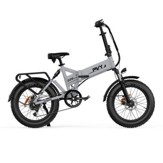 E-Bike PVY Z20 Plus faltbares Fatbike grau 20 Zoll