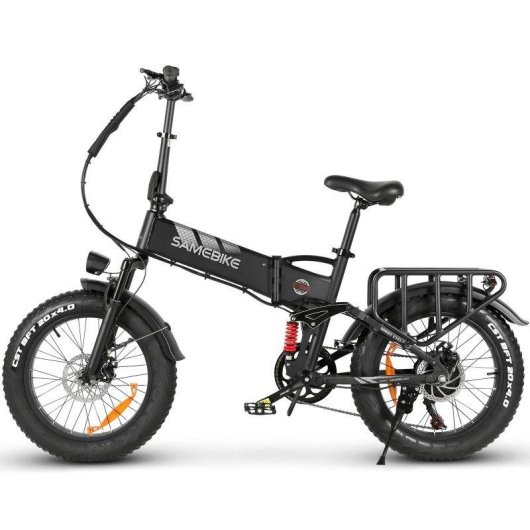 Bicicleta Eléctrica Dobrável Samebike RS-A02 Pro Bateria Removível 20 Polegadas
