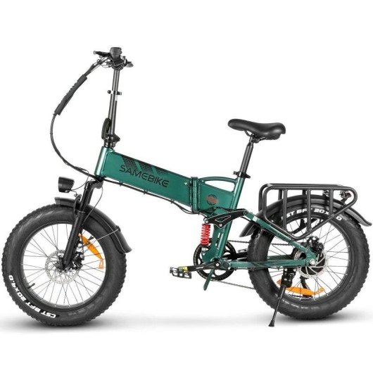 Bicicleta Eletrica Dobravel Samebike RS-A02 Pro 20 Polegadas Verde