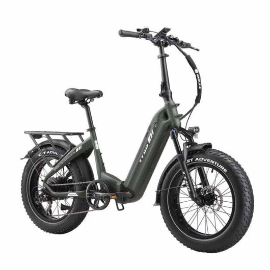 Bicicleta Eletrica TTGO F6 Boost Verde Dobrável