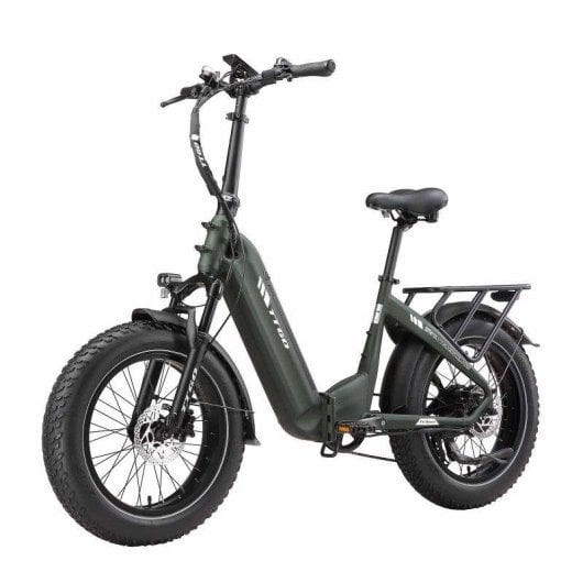 Bicicleta Eletrica TTGO F6 Boost Verde Dobrável
