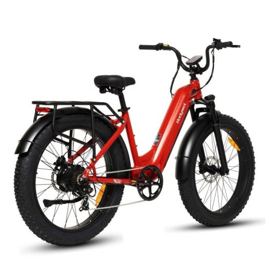 Vélo électrique Bodywel D9 250W 80Nm 48V 15Ah 26x4.0 Rouge