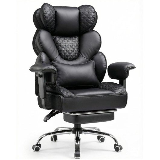Silla Gaming GTPLAYER Ergonómica Reclinable 150° con Apoyapiés 180 kg