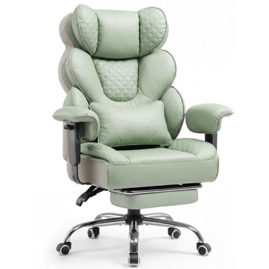 Silla GTPLAYER Ergonómica Gaming Oficina Verde 180 kg Reclinable 150°