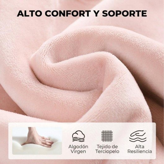 Cadeira de Escritorio Homcom com Rodas Basculante Altura Ajustavel Rosa