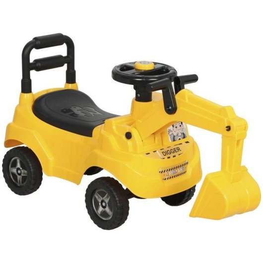 Correpasillos Aiyaplay Excavadora 2 en 1 Bocina de Aire Amarillo 1-3 Años