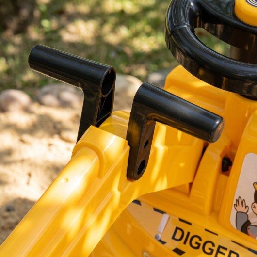 Correpasillos Aiyaplay Excavadora 2 en 1 Bocina de Aire Amarillo 1-3 Años