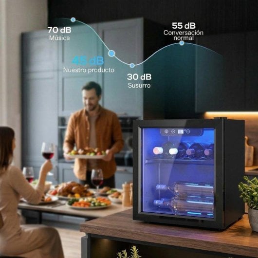 Vinoteca HOMCOM 36 L 4-16 C LED