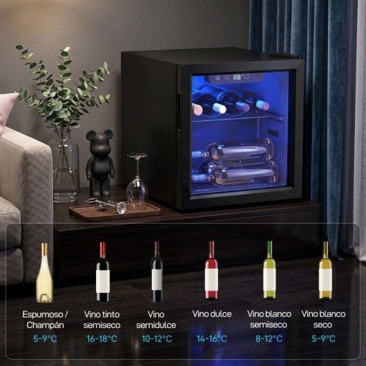 Vinoteca HOMCOM 36 L 4-16 C LED