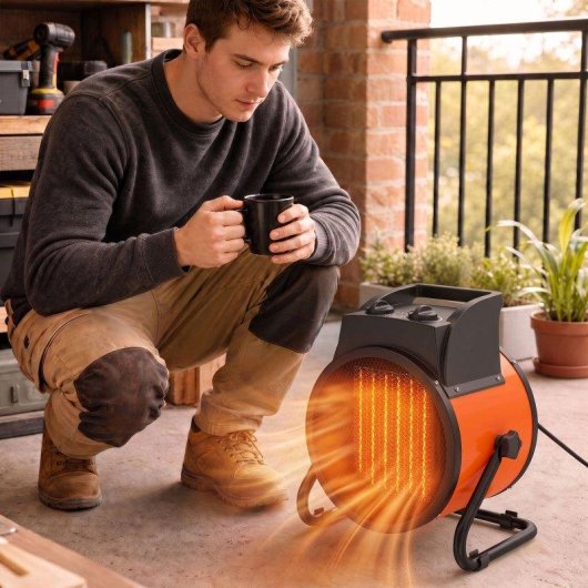 Calefactor cerámico Outsunny 5000 W portátil