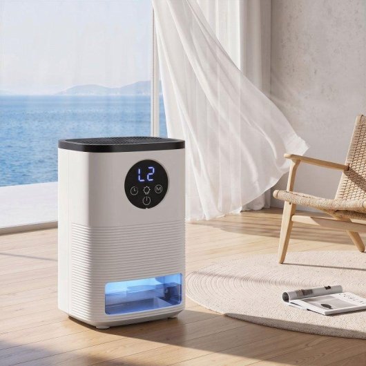 Desumidificador Homcom 300 ml/dia, 15 m², depósito de 1,4 l