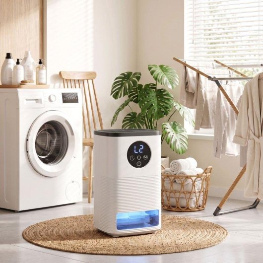 Desumidificador Homcom 300 ml/dia, 15 m², depósito de 1,4 l