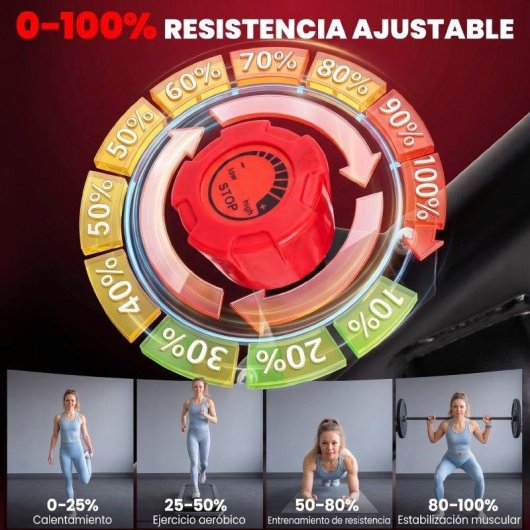 Bicicleta Estática Sportnow Resistencia Magnética Volante 8 kg Bluetooth LCD