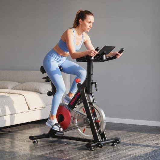 Bicicleta Estática Sportnow Resistencia Magnética Volante 8 kg Bluetooth LCD