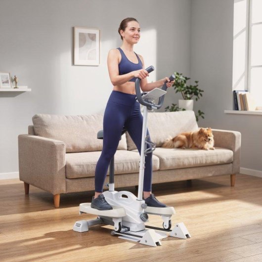 Bicicleta Elíptica Sportnow 3 en 1 Silenciosa Con Asiento