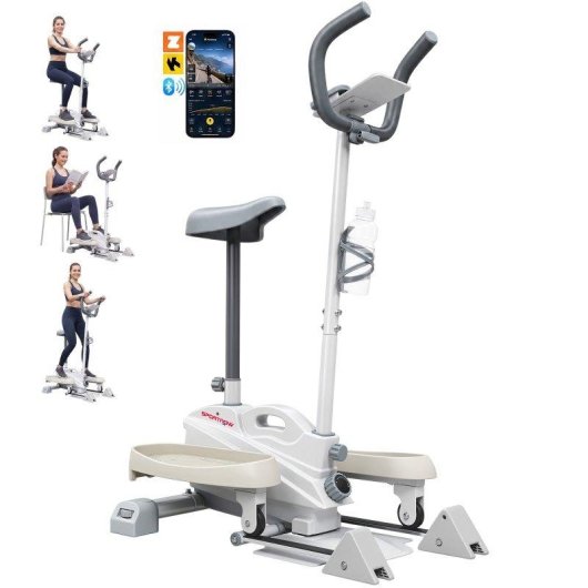 Bicicleta Elíptica Sportnow 3 en 1 Silenciosa Con Asiento
