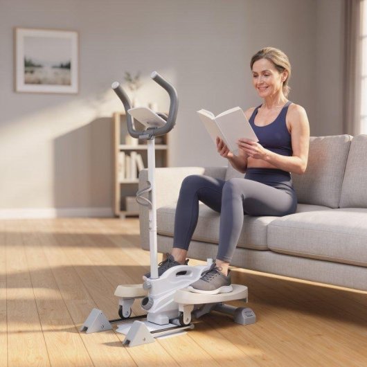 Bicicleta Elíptica Sportnow 3 en 1 Silenciosa Con Asiento