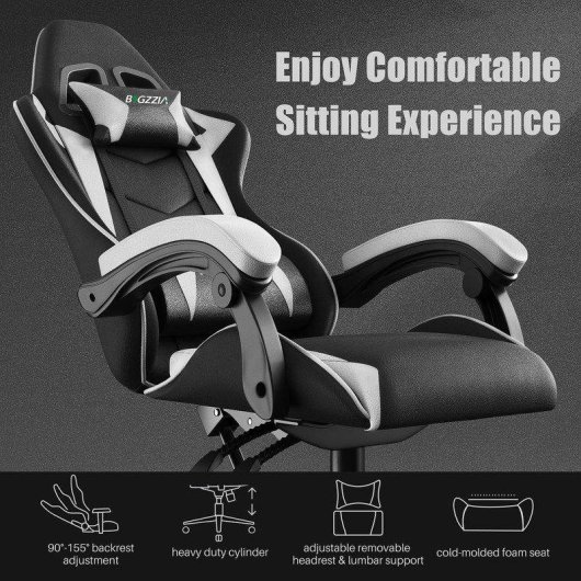 Cadeira Gamer Naspaluro Ergonómica Branca