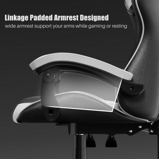 Cadeira Gamer Naspaluro Ergonómica Branca