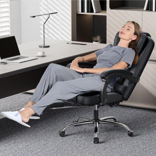 Kantoorstoel met voetensteun Naspaluro ergonomisch