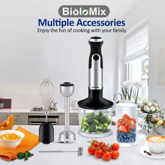 Misturador de mao BioloMix HB3302 1200W 6 velocidades Turbo