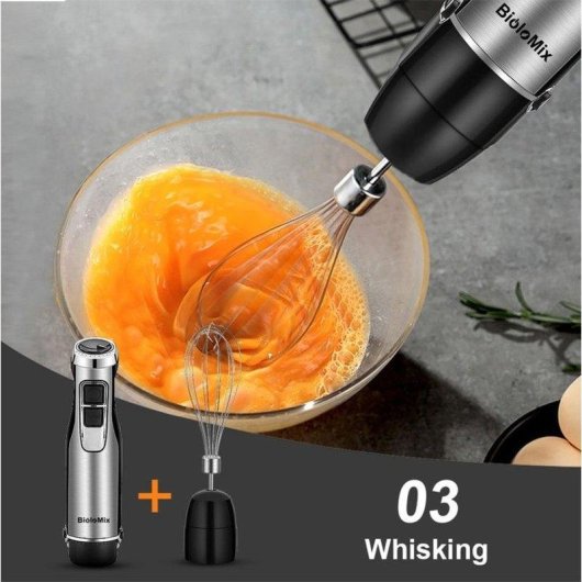 Mixeur plongeant BioloMix 4 en 1 1200W 6 vitesses Turbo