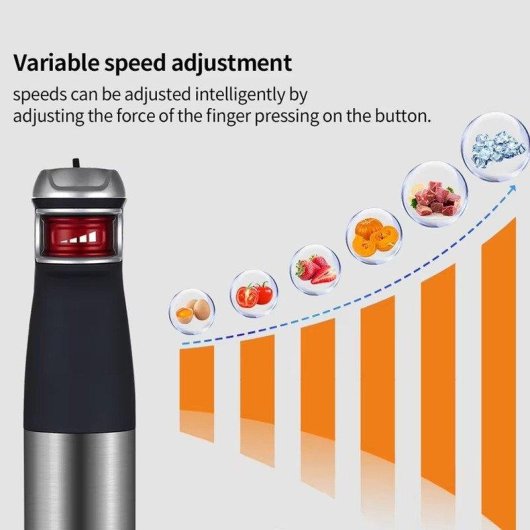Batedeira de Mão BioloMix 5 em 1 Inox Multifuncional Velocidade Variável