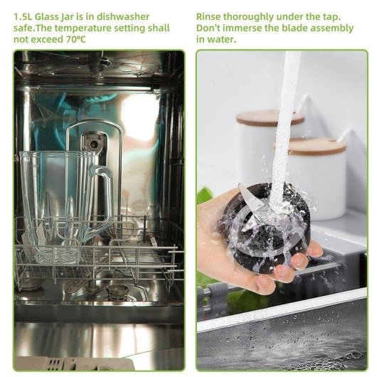 Blender BioloMix SF701 1300 W, verre 1,5 L, bouteille 600 ml