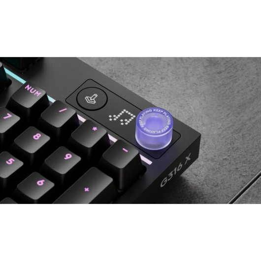 Teclado Logitech G G316 X 98 Gaming mecânico RGB preto AZERTY Belgian