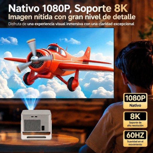 Proyector Magcubic HY350MAX Full HD 600 lúmenes 300" LED LCD Smart TV portátil