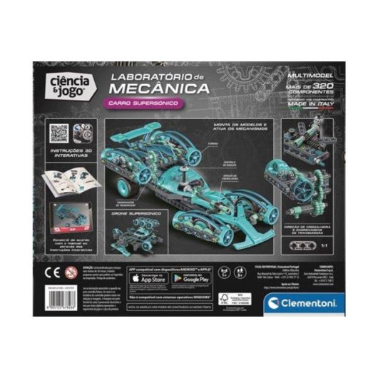 Clementoni Ciência e Jogo Mechanics Laboratório de Mecânica: Carro Supersónico 67826