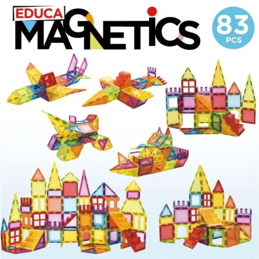 Educa Magnetics Jogo de construção magnética 20025 83 peças