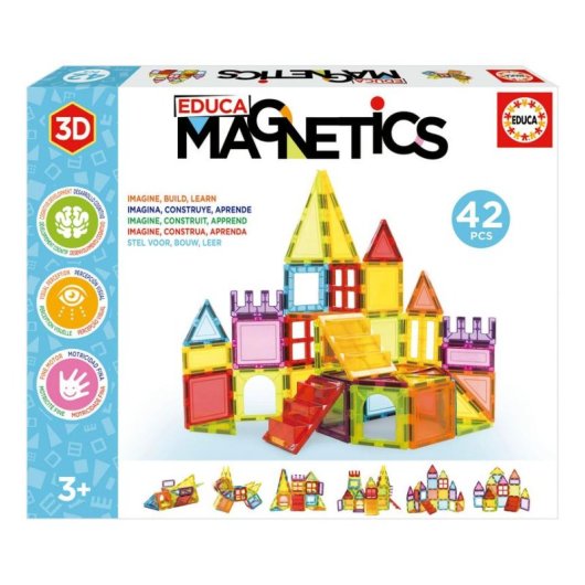 Educa Magnetics Magnetisches Konstruktionsspiel 20023 42 Teile