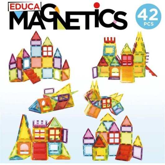 Educa Magnetics Magnetisches Konstruktionsspiel 20023 42 Teile