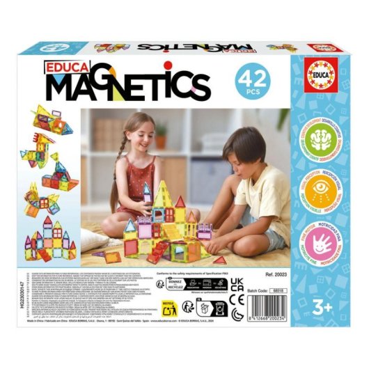 Educa Magnetics Magnetisches Konstruktionsspiel 20023 42 Teile