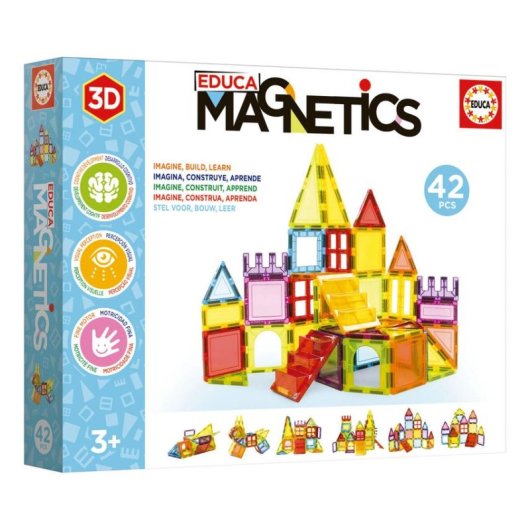 Educa Magnetics Magnetisches Konstruktionsspiel 20023 42 Teile