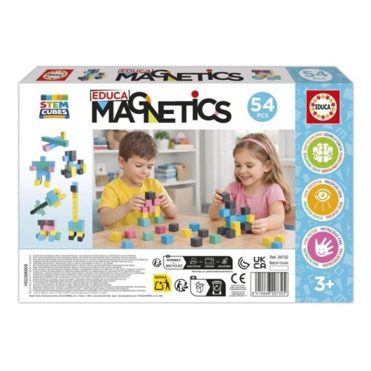 Educa Magnetics STEM Cubes 54 peças
