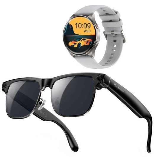 Blackview BV200 Occhiali intelligenti camera IA traduttore grigi