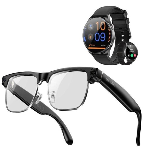 Blackview BV200 Occhiali intelligenti camera IA audio traduzione UV400 neri