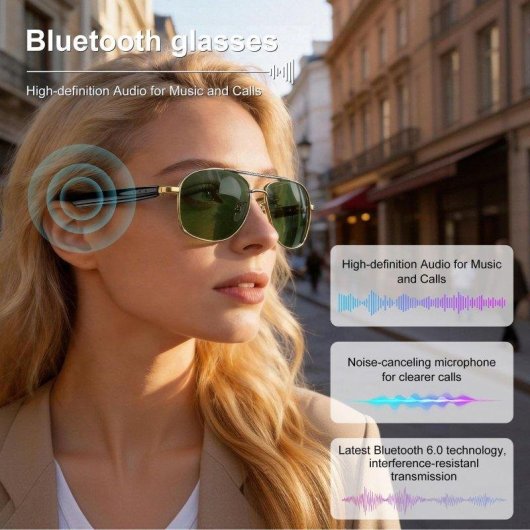 Blackview D1Pro Smart Glasses Bluetooth Gold IP54 + X30 Smartwatch