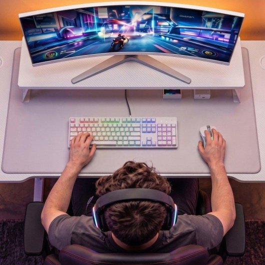 Mars Gaming MGS-X Suporte elevatório de monitor para secretária, 13 a 32 polegadas, máx. 10 kg