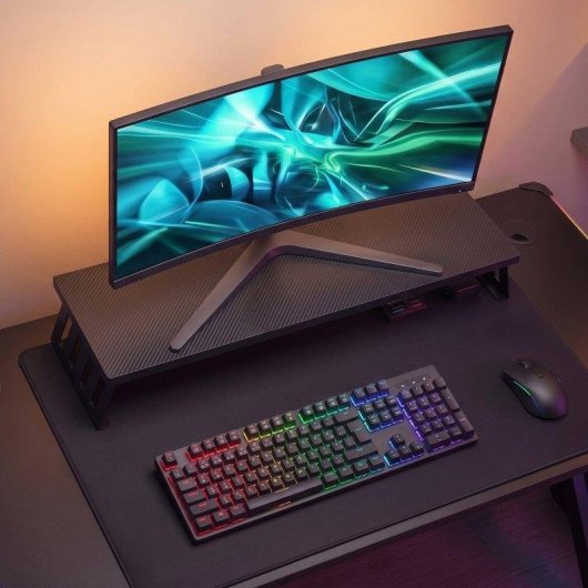 Mars Gaming MGS-X Suporte elevatório de monitor para secretária 13 a 32 pol., máx. 10 kg
