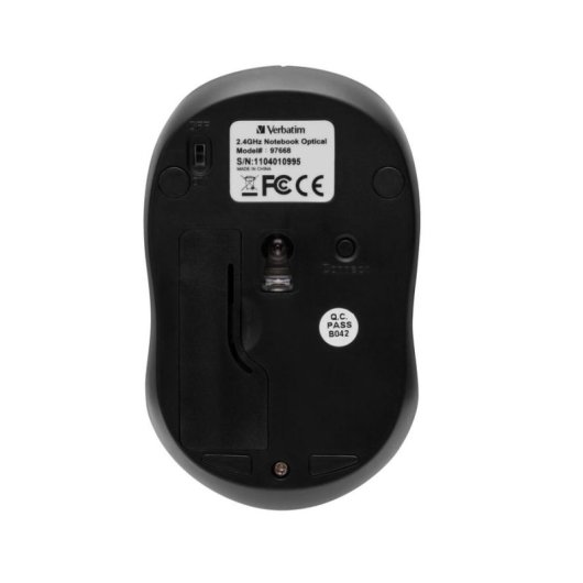 Souris Verbatim Go Nano sans fil 1600 DPI rose 3 boutons