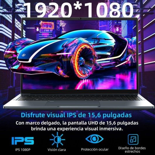 Portátil INTECHNE 15.6" Intel Core i7-1255U 16GB 512GB SSD Windows 11 Pro Inglés US