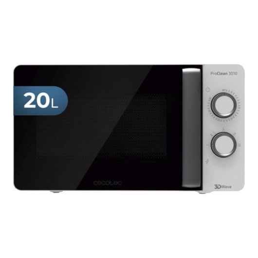 Micro-ondes Cecotec ProClean 3010 20L 700W avec 3DWave et Ready2Clean + Ampoule Intelligente Nivian RGB WiFi